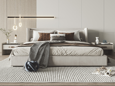 Modern Minotti Background Double Bed model