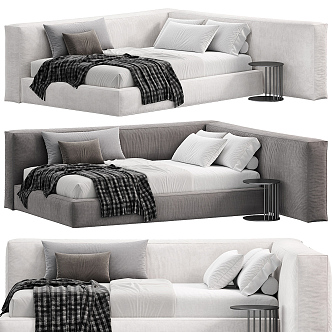 Modern sofa bed corner sofa 3d model