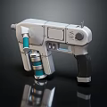Professional Industrial Equipment With Silver Body Blue Components And Ergonomic Handle