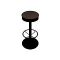 Modern Bar Stool Casual Stool Bar Stool 3d model