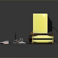 Vintage Computer Setup With Typewriter Gramophone Tablet Mouse And Pen