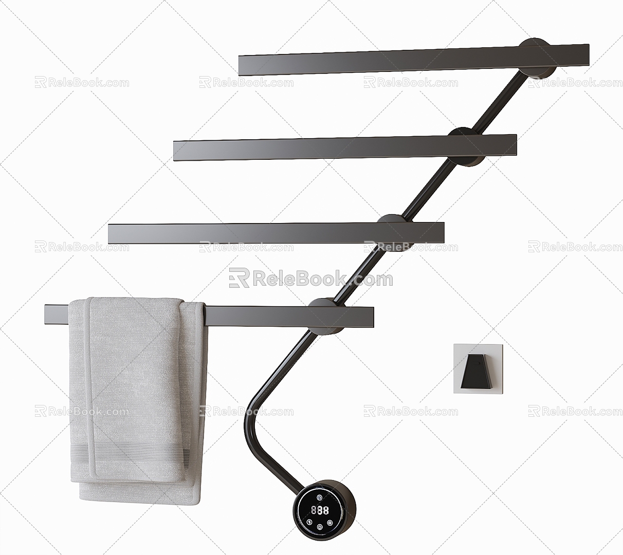 Modern Electric Towel Rack 3d model