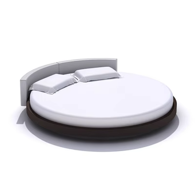 Indoor Furniture Modern Furniture Bed Double Bed Round Bed 3d model