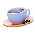 Modern Coffee Drink Cartoon Coffee 3d model