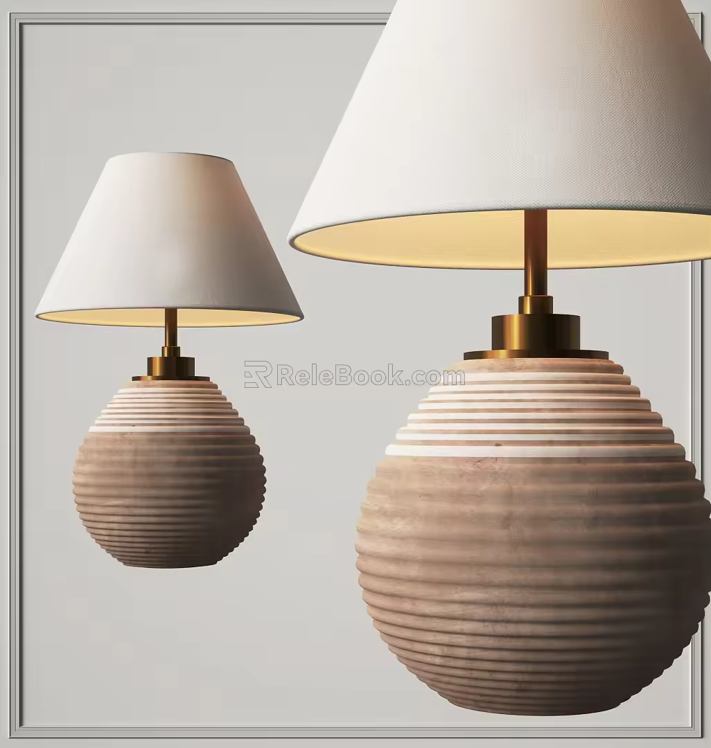 Quiet Wind Table Lamp 3d model
