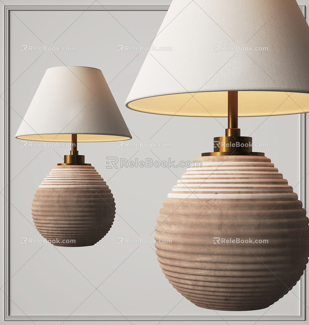 Quiet Wind Table Lamp 3d model