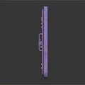 Purple Speckled Pattern Safe Furniture Featuring Decorative Metal Lock And Handle Design