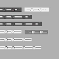 Modern socket slide rail movable socket rail socket mobile socket 3d model