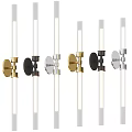 Modern Wall Lights With Gold Black Silver Finishes And Cylindrical Clear Glass Design