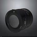 High Quality Professional Camera Lens With Zoom Function And Black Design 3d model