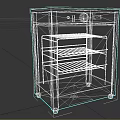 Stainless Steel Commercial Food Display Cabinet With Multilayer Shelves Top Control Knob And Transparent Door