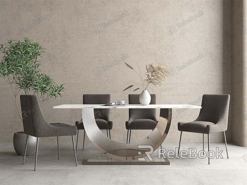 Modern Dining Table Chair Combination Dining Table Chair model