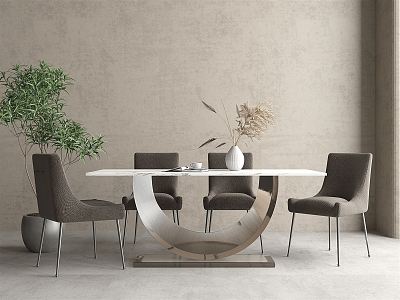 Modern Dining Table Chair Combination Dining Table Chair model