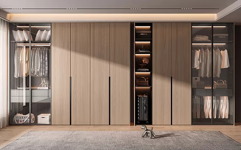 Modern wardrobe 3d model