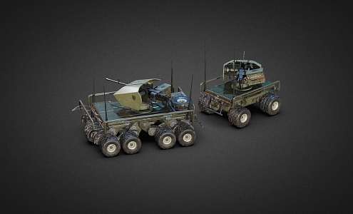 military miniature fighting vehicle 3d model