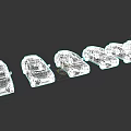 Various Colored Cars In Different Models Lineup On Dark Background