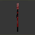 Red Assault Rifle with Black Scope Tactical Grip Magazine and White Graphics