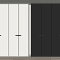 Minimalist wardrobe 3d model