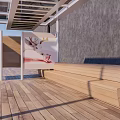 modern gallery shelf 3d model