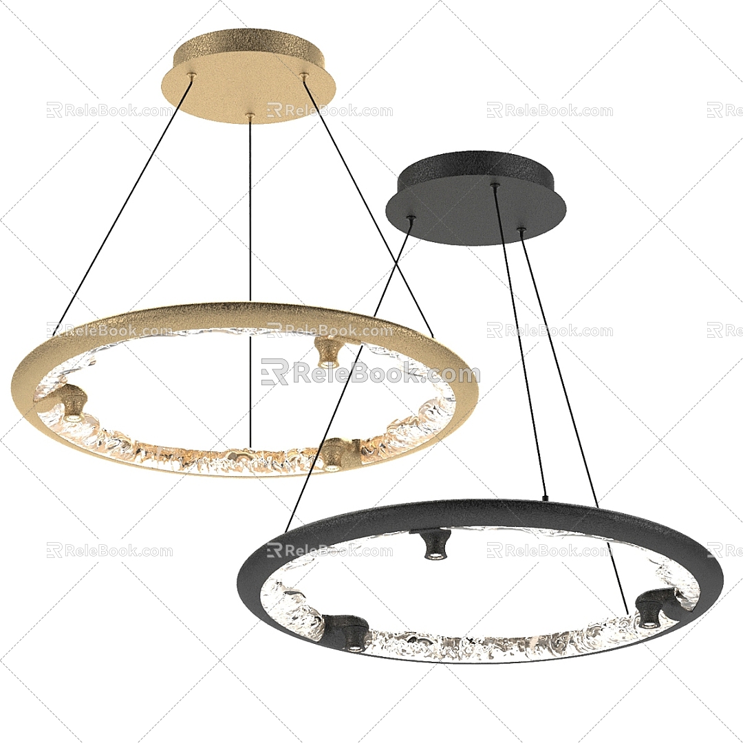 Modern Simple Light Luxury Chandelier Chandelier Simple Light Luxury Chandelier Restaurant Chandelier 3d model