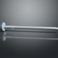 High Quality Stainless Steel Screw With Hex Head Threaded Design And Shiny Surface Reflection 3d model