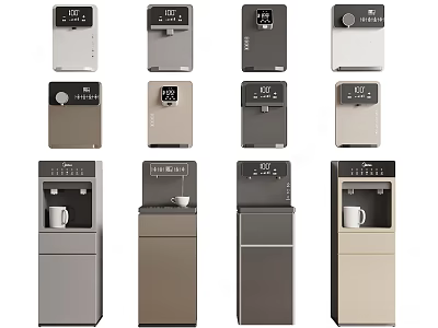 Daily Use Appliances Modern Water Dispensers With Various Styles And Designs 3d model