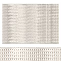 Square Beige Woven Rug With Knitted Texture For Living Room Home Decor