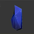 Modern Transparent Blue Decorative Sculpture With Irregular Shape And Smooth Surface