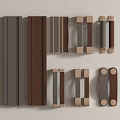 Modern leather handle 3d model