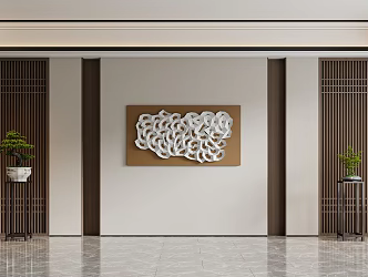 Sofa background wall 3d model