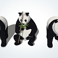 Modern Panda Giant Panda 3d model