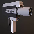 Vintage Digital Devices Classic Retro Design With Lens Buttons And Stand