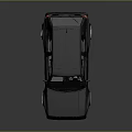 Black Classic Hatchback Car With Shiny Exterior Custom Wheels And Red Accents