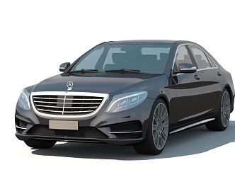 Mercedes-Benz S-Class 2014 MercedesBenz with Less Mold Surface 3d model