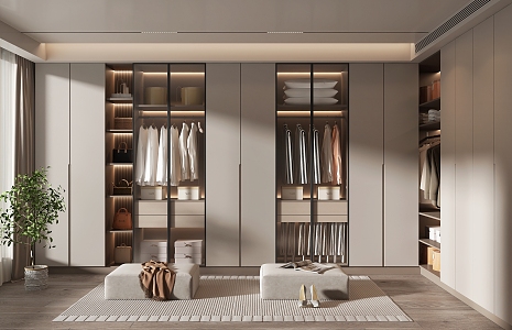 Modern Cloakroom 3d model