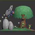 Game Environment Game Scene Fairy Tale Scene Fairy Tale Magic Scene Magic Item Fantasy Scene 3d model