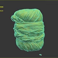 Bright Yellow Stacked Yarn Ball Soft Texture Household Item For Crafting And Knitting