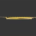Traditional Clothing Ornament Featuring Circular Yellow Background Green Geometric Pattern Golden Border And Tassels