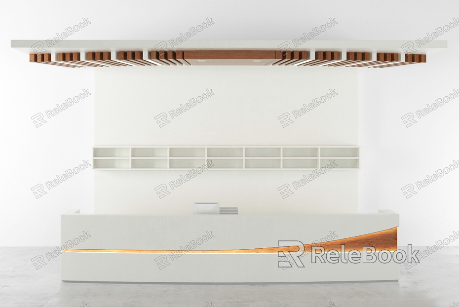 Modern Reception Desk Front Desk model