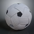 White Woven Texture Modern Design Soccer Ball For Sports Training And Games
