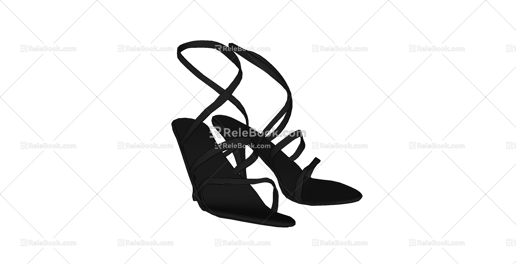 High-heeled shoes 3d model