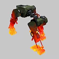 Ape Lava Robot Quadruped Robot Science Fiction Robot Mechanical Beast 3d model