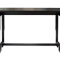 Modern Black Entryway Console Table Featuring Four Legged Frame And Flat Tabletop 3d model