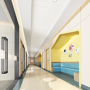 Modern Away Children's Hospital 3d model