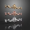Decorative Metal Carvings in Gold Copper and Silver Elegant Ornamental Designs for Home Decor