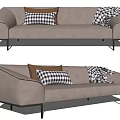 Modern Multiplayer Sofa Double Sofa 3d model