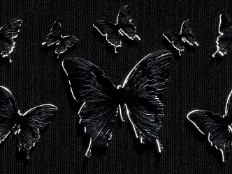 Butterfly wall decoration luminous butterfly bar ktv wall decoration art installation 3d model