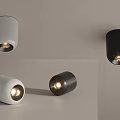 Modern White And Black Downlights Spotlights For Home Interior Lighting Design