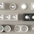 Modern Downlights and Spotlights with Square Round and Double Head Designs