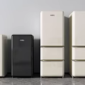 HEMEL Modern Refrigerators Various Designs Black White Single Double Door Models 3d model